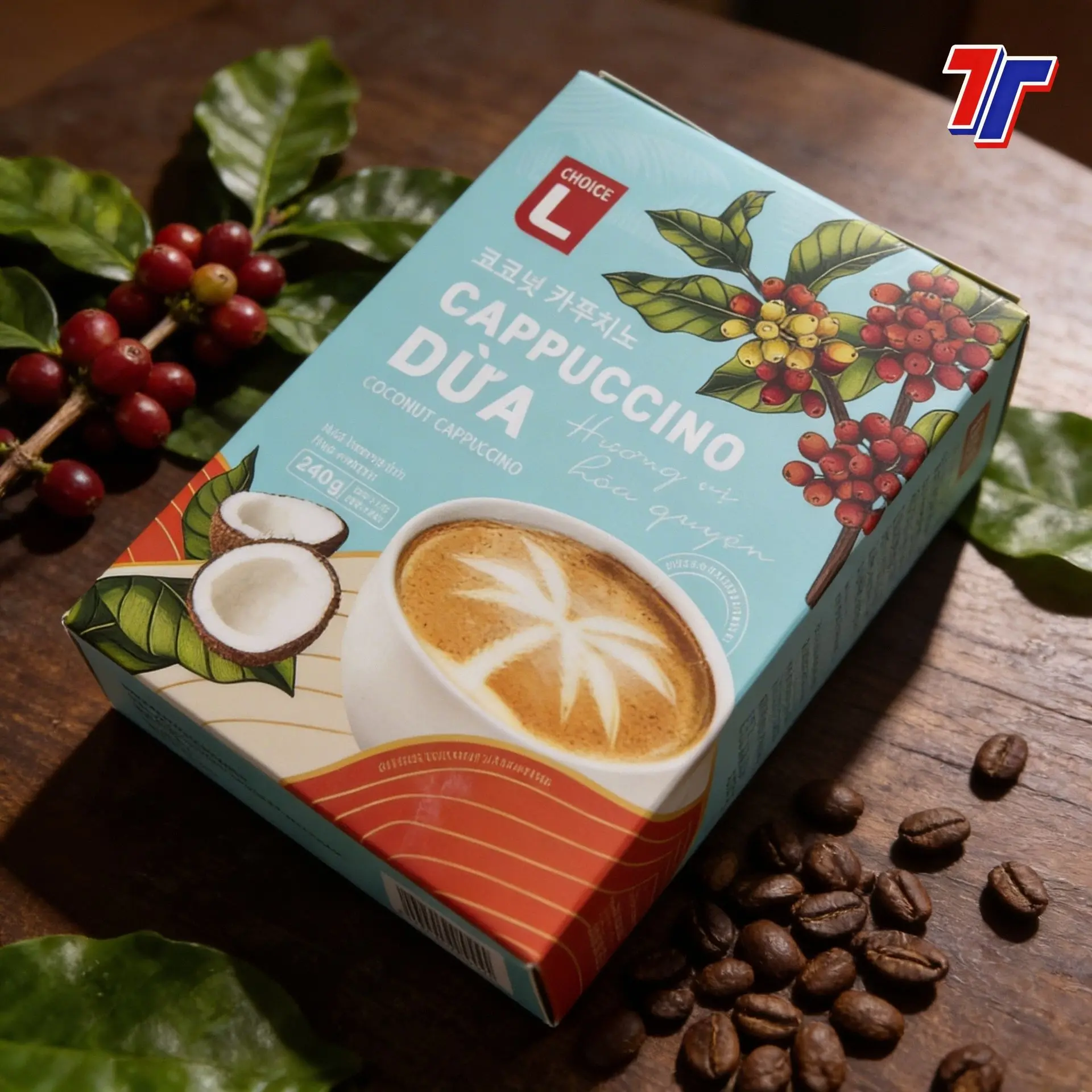 In hộp giấy cà phê